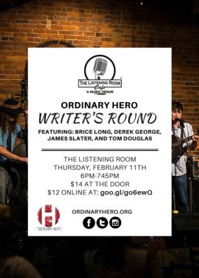 Ordinary Hero Writers Round Benefit Concert