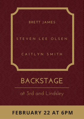 BACKSTAGE: Brett James, Steven Lee Olsen and Caitlyn Smith
