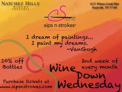 Wine Down Wednesday with Sips N Strokes