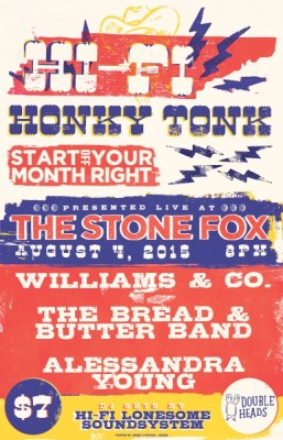 The Hi-Fi Honky Tonk w/ Williams & Co, The Bread & Butter Band, Alessandra Young