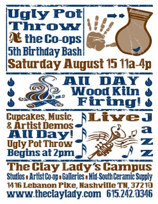 The Clay Lady’s Birthday Bash & Ugly Pot Throw