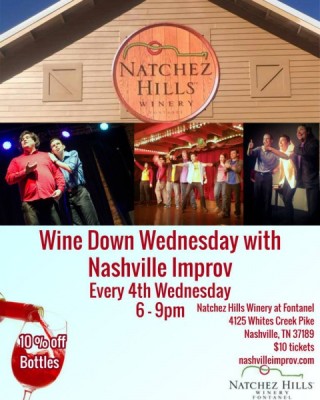 Wine Down Wednesday with Nashville Improv