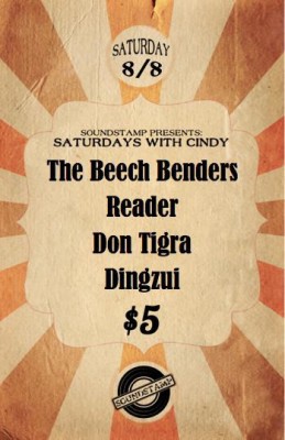 Saturday’s with Cindy: The Beech Benders, Reader, Don Tigra, and Dingzui