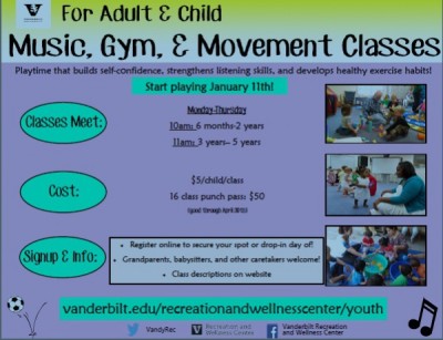 NEW Music & Movement Class for Child/Adult