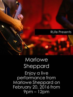Renaissance RLife presents Marlowe Sheppard